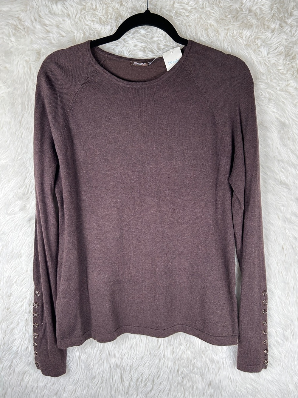 J. McLaughlin Chocolate Brown Jamey Sweater